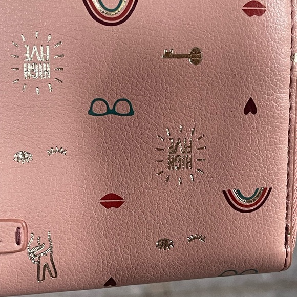 Fossil Caroline RFID Zip Around Wallet Cherry Blossom - Picture 3 of 8